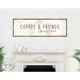 thumbnail image 2 of Coffee & Friends the Perfect Blend | Wooden Coffee shop Decor | Farmhouse Decor | Wooden Wall art | Kitchen Decor | Farmhouse kitchen | Coffee nook - 310314, 2 of 7