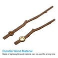 thumbnail image 4 of Uxcell Clock Hands Kit, 3 Set Wooden Clock Mechanism Movement Wall Clock Hands Parts Replacement for 10 Inch Clock, G1, 4 of 5