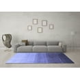 thumbnail image 3 of Ahgly Company Indoor Square Abstract Blue Modern Area Rugs, 6' Square, 3 of 4