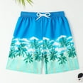 thumbnail image 5 of RMGVDSD Boys Swim Trunks Kids Swimming Shorts Fashion Print Hawaiian Casual Shorts Quick Dry Beach Pants Sport Shorts for 10-11 Years, 5 of 7
