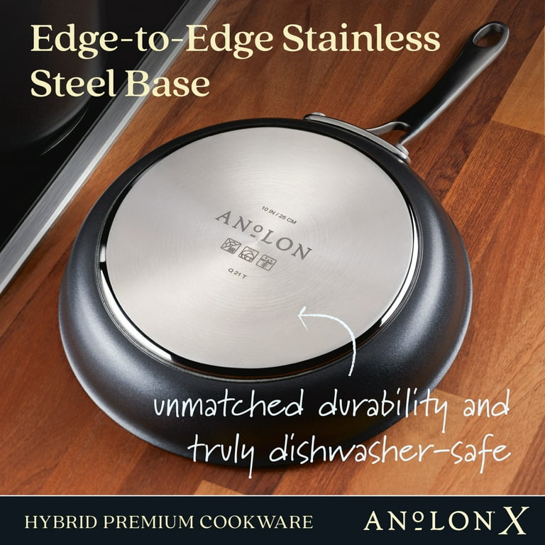Anolon x SearTech Aluminium Non-Stick Frying Pans Set of Two