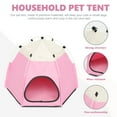 thumbnail image 3 of Shisuyan Nid de Chat Rose Lot de 1 Endroit de Couchage Confortable pour Usage Intérieur et Extérieur, 3 of 8