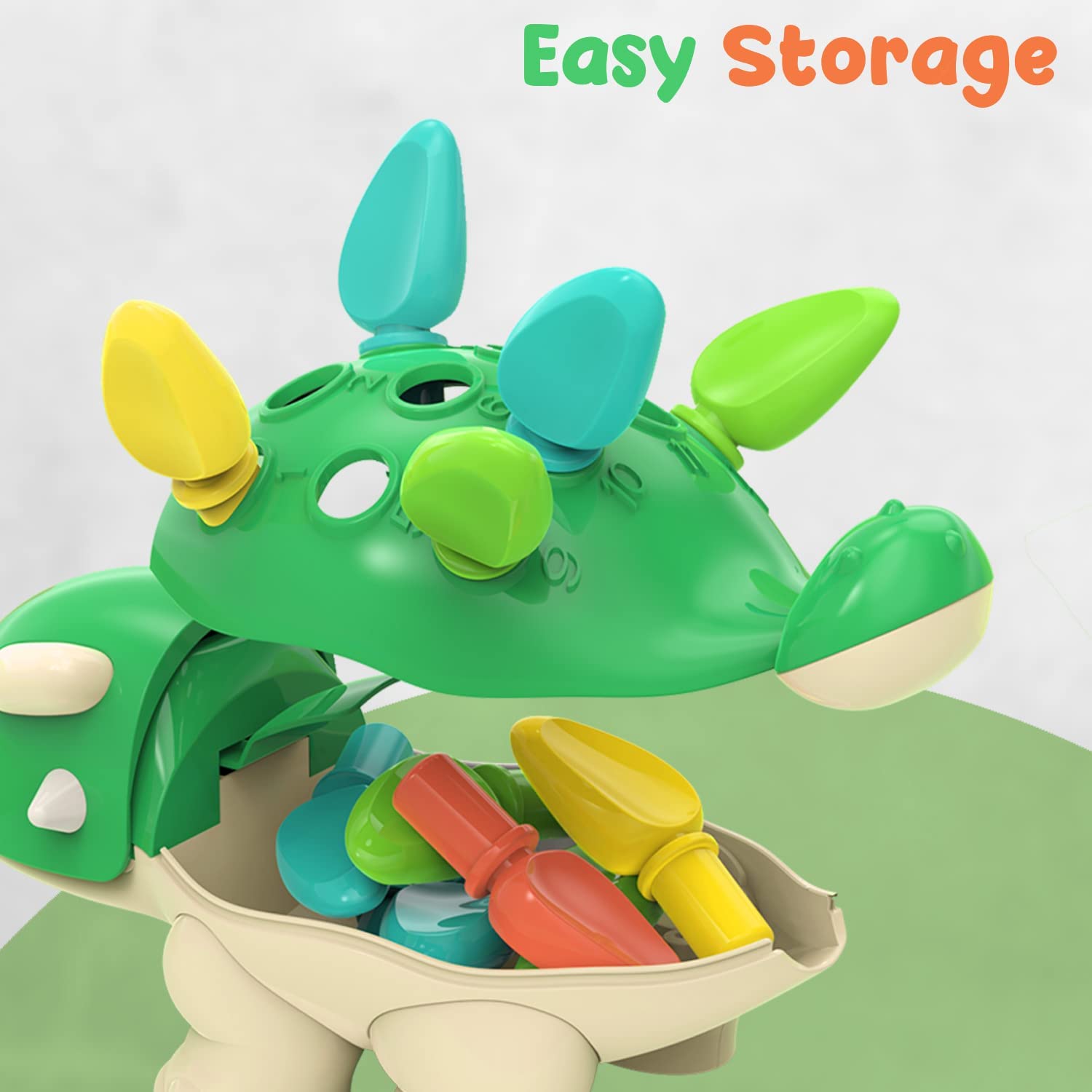 Boxgear Dinosaur Learning Toy, Ankylosaurus with 12 Colorful Spikes, Educational Fun for Kids