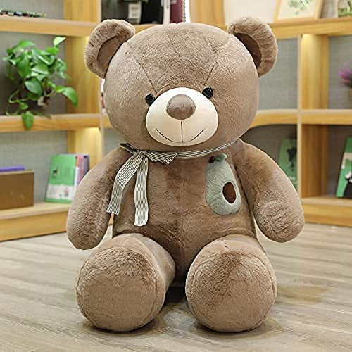 100cm Teddy Bear Cute Hug Stuffed Animal Bedroom Plush Toy Doll Cushion Children Lover Birthday Baby Gift 100cm Lightbrown Color Darkbrown Size