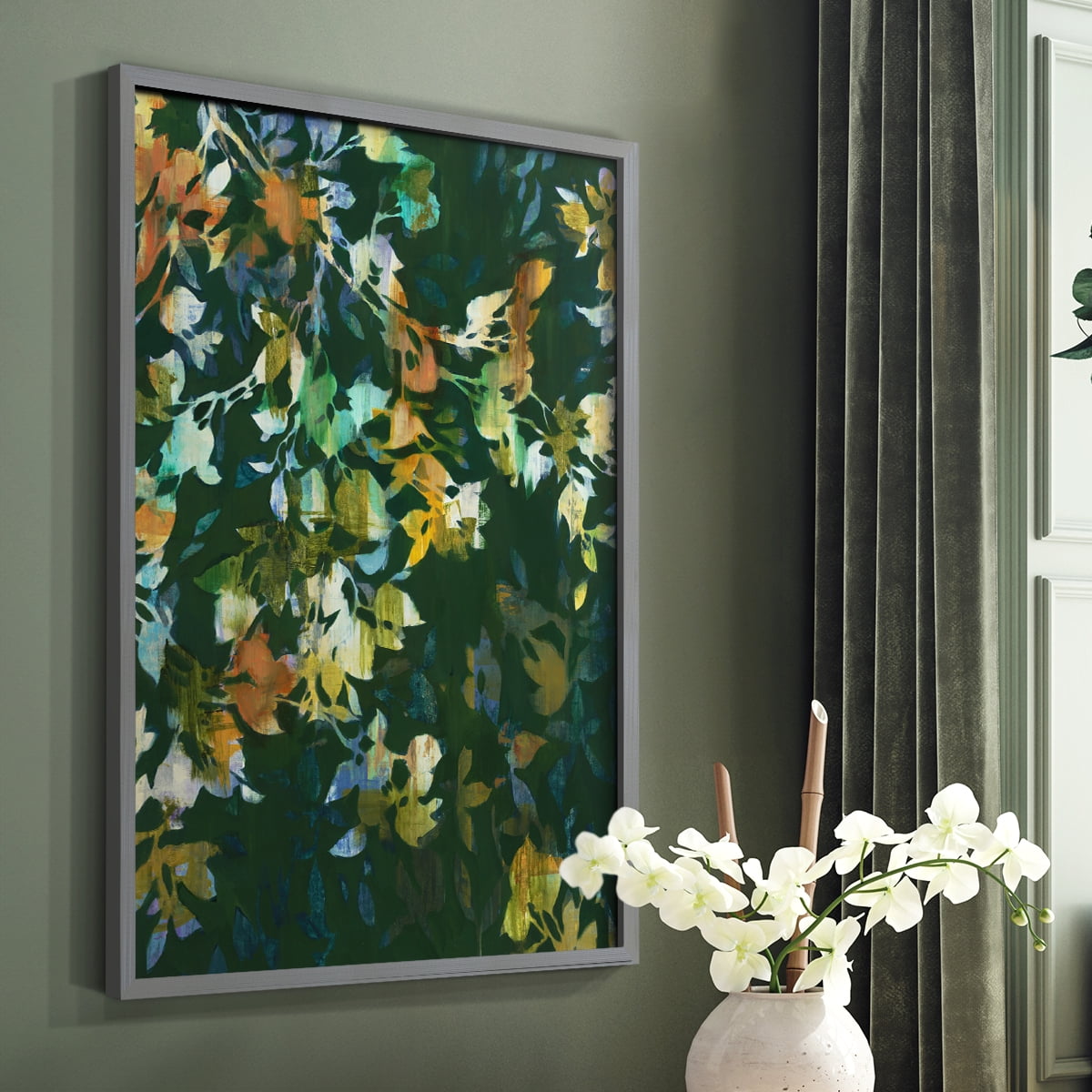 Whirlwind II Framed Print in Gray Solid Wood 8 x 10 Framed Print