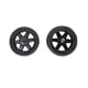 thumbnail image 1 of Paquete de 2 ruedas de repuesto para carrito de compras, reparación de ruedas de espuma de goma de 5 pulgadas de diámetro para carrito de bolsa rodante plegable, carrito de bolas de bolos po, 1 of 5