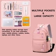 thumbnail image 5 of lvyH School Backpack for Girls Boys,Large Waterproof Schoolbag with Daisy Pendant College Travel Backpacks Daypack for Teens, 5 of 6