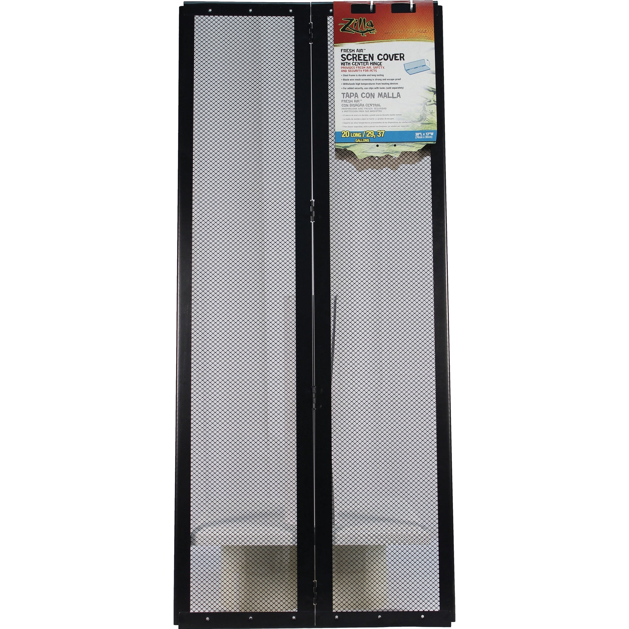 Zilla Fresh Air Screen Cover with Center Hinge 30" x 12"