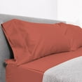 thumbnail image 2 of 6 Piece Sheet has Zipper Sheet Set, Queen Size 10 Inch Deep Pocket, 800 TC, Solid Brick Red Color., 2 of 9