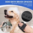 thumbnail image 5 of Double-Sided Pet Grooming Rake - 4-in-1 Professional Pet Grooming Kit, Deshedding Dematting Tool for Dogs, Cats, Extra-Wide Grooming Brush & Deshedder Comb for Long and Short Haired Pets(4PCS Black), 5 of 7