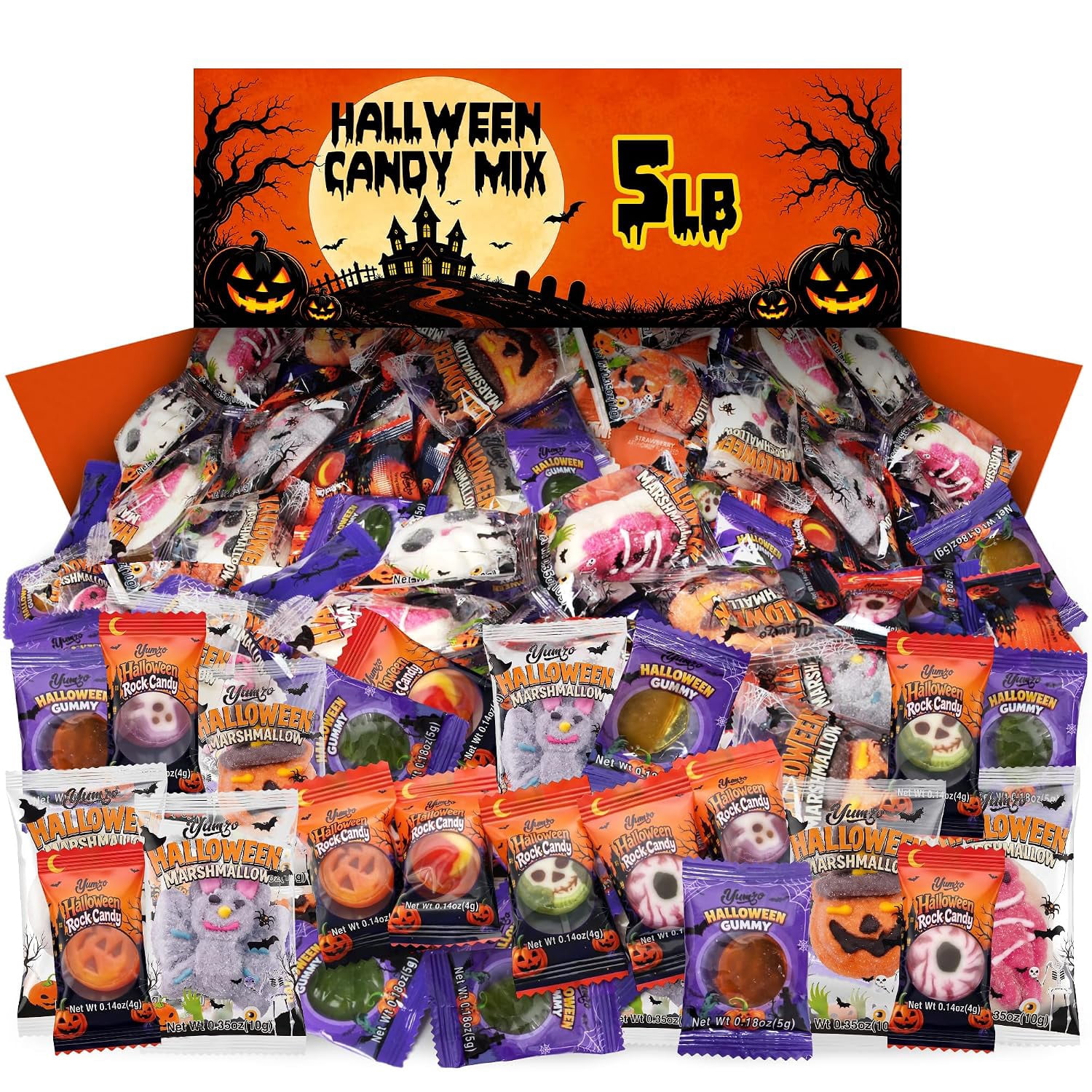 M&M'S Ghoul's Mix Peanut and Milk Chocolate Halloween Candy Jars