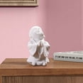 thumbnail image 5 of PRETXORVE Home Decor, Room Decor, White Sandstone Sandstone Maitreya Buddha Resin Crafts Desktop Tea Pet Buddha Statue Series, 5 of 6