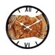 thumbnail image 2 of Reloj de pared silencioso de madera para colgar en la pared, moderno y silencioso, adorno decorativo para pared. Números romanos, 2 of 7