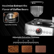 Espresso Machine 20 Bar, Professional Espresso Maker with Milk Frother Steam Wand, Compact Espresso Coffee Machine with 96oz Removable Water Tank for Cappuccino, Latte