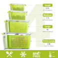 thumbnail image 2 of Recipiente de almacenamiento LUXEAR para frutas y verduras, paquete de 4 unidades, Keep Fresh, 2 of 8