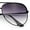 Black - Purple Clear, variant on Womens Luxury Officer Tear Drop Shape Metal Rim Racer Sunglasses [Black - Purple Clear]