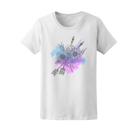 Boho Style Arrow With Rose Tee Women's -Image by Shutterstock
