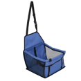 thumbnail image 2 of Pet Car Seat Waterproof Breathable Prevent Slip Adjustable Straps Dog Car Basket with Safety Leash for Puppy Cat Blue, 2 of 4
