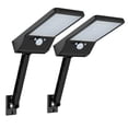 thumbnail image 1 of Paquete doble de 2 luces solares de pared para exteriores, 56 LED, color negro MFZFUKR CPB-US-DYP770-3, 1 of 5