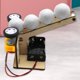 thumbnail image 5 of Máquina de lanzamiento de bolas de madera, juguete de Material DIY, juguetes de desarrollo eléctrico, material didáctico, actividades de aprendizaje Blanco Macarena Juguetes de ciencia de simulación, 5 of 8