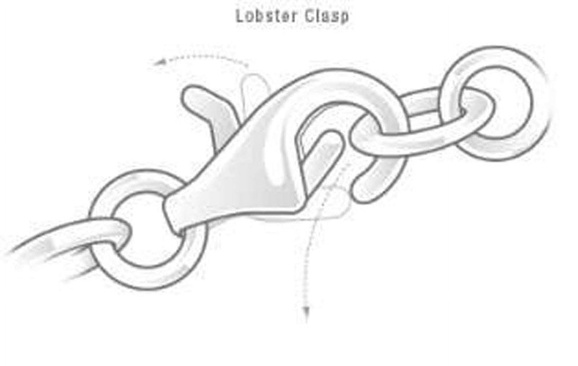 JewelStop 14k Rose Gold Lobster Claw Clasp Lock - 10 mm