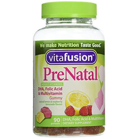 2 Pack - Vitafusion Prénatal multivitamines pour adultes gélifiés - 90 Nombre Chaque