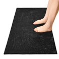 thumbnail image 5 of Haosy Black Bathroom Rugs Non Slip Absorbent Soft Plush Quick Dry Bath Mat, 39"x20", 5 of 8