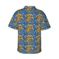 thumbnail image 3 of Daiia Sea Turtle Hawaiian Shirt for Men Gentle Cotton Regular Short Sleeve Casual-Medium, 3 of 9
