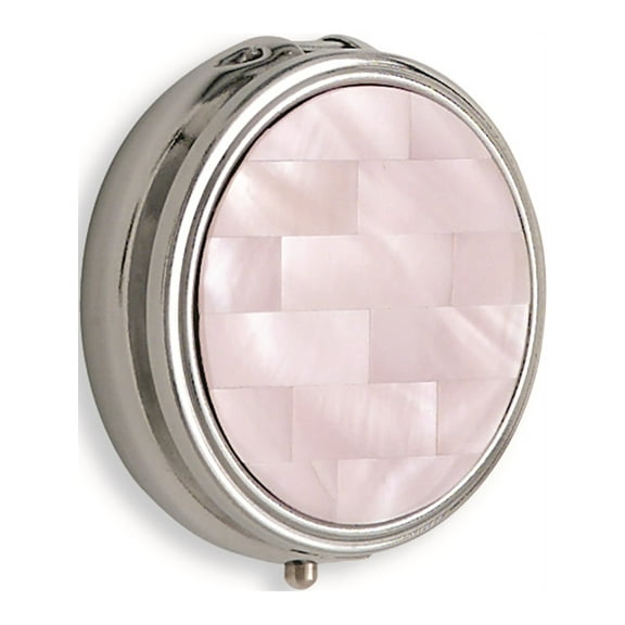 Pink Mother Of Pearl Pill Box Designer Jewelry by Sweet Pea