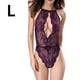 thumbnail image 1 of Camisón de encaje de mujer Sexy Body Lencería Ropa interior Ropa de dormir, Púrpura, L kenally XX000075-15, 1 of 7