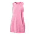 thumbnail image 7 of Vivianyo HD Women's Casual Sleeveless Textured Knit Shift Dress, Round Neck Mini Dress with Side Pockets, Women's Pink, Sizes S-2XL, 7 of 7