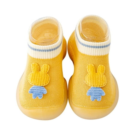 

Eashery Kids Shoes Sport Socks Leisure Soft Sole Baby Shoes Yellow 18