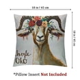 thumbnail image 4 of PIKWEEK Goat Pillow Covers Goat Gifts,Goat Gifts for Goat Lovers,Goat Decor Farmhouse,Just a Girl Who Loves Goats Throw Pillow Covers Multiple specifications Set of 2&nbsp; White, 4 of 7