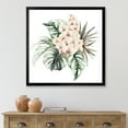 thumbnail image 3 of Designart 'Bouquet With Orchids Coconut Leaves and Monstera ' Traditional Framed Art Print, 3 of 4