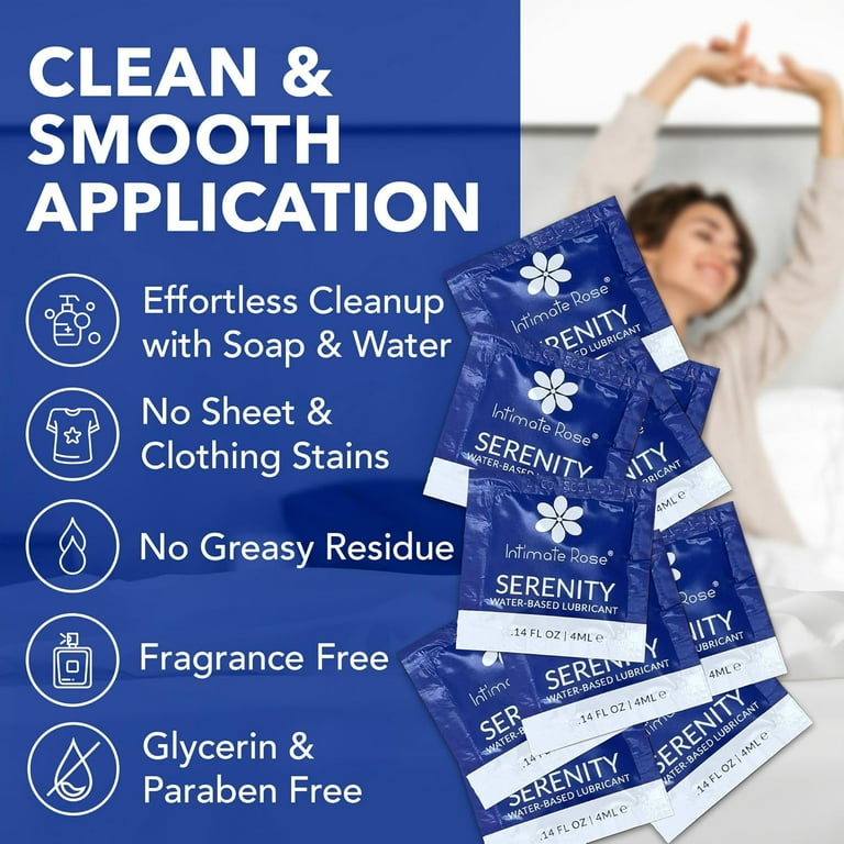 Intimate Rose Water-Based Lubricant Travel Pack, 10 Single-Use Sachets,  Long-Lasting Personal Lube, Non-Staining, On-the-Go Comfort - Walmart.com