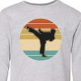 thumbnail image 4 of Inktastic Karate Martial Arts Silhouette Long Sleeve Youth T-Shirt, 4 of 5