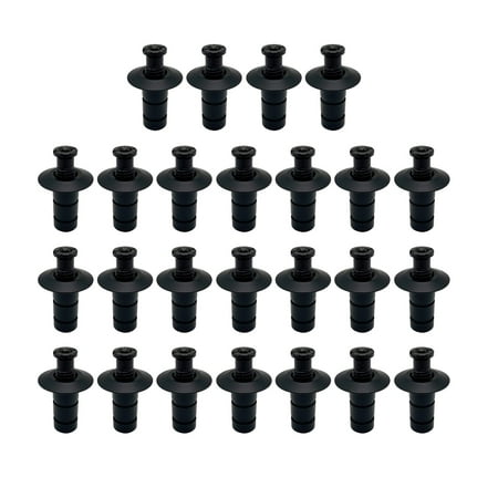

Poolzilla 25 Pack Matte Black Pool Cover Anchors for Concrete and Pavers Made Of High Quality Brass