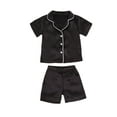 thumbnail image 4 of Toddler Baby Kids Satin Pajamas Set, Long Sleeve Button-Down Sleepwear PJs for Girls, 4 of 4