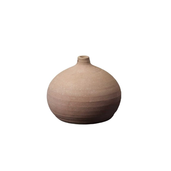 BIDK Home Bowl Terracotta Standing Planter - 17" - Brown
