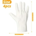 thumbnail image 2 of TELOLY 2026 New 2 Pairs Cotton Gloves, Moisturizing Spa Gloves, Washable White Gloves for Dry Hands for Night Care, Home, Spa, Skincare, 23Cm/9 Inch Eczema Gloves, 2 of 7