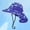 Dark Blue, variant on Kids UV Protection Sun Hat Packable Bucket Hat with Neck Flap for Beach Light Blue L