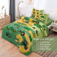 thumbnail image 2 of Juego de Cama de Construcción para Niños Ropa de Cama de Tractor de Granja 5 Piezas Coches, 2 of 7