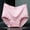 Pink, variant on loopsun Womens Briefs,Women's Fashion Solid Lace Briefs Comfortable Cotton High Waist Underwear Women Panties