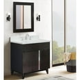 thumbnail image 2 of Bellaterra Home 31" Single vanity in Silvery Brown finish top with White quartz and oval sink, 2 of 10