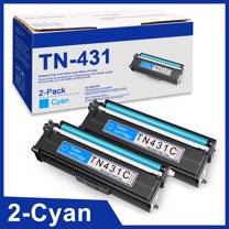 TN-431 TN431 Cyan Toner - Compatible for Brother TN431 Cartridge HL-L8360CDW Printer - 2 Pack
