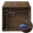 thumbnail image 6 of Casafield Rolling Filing Cabinet, Espresso Dark Brown - Water Hyacinth Hanging File Folder Organizer, Home Office Storage, 6 of 7