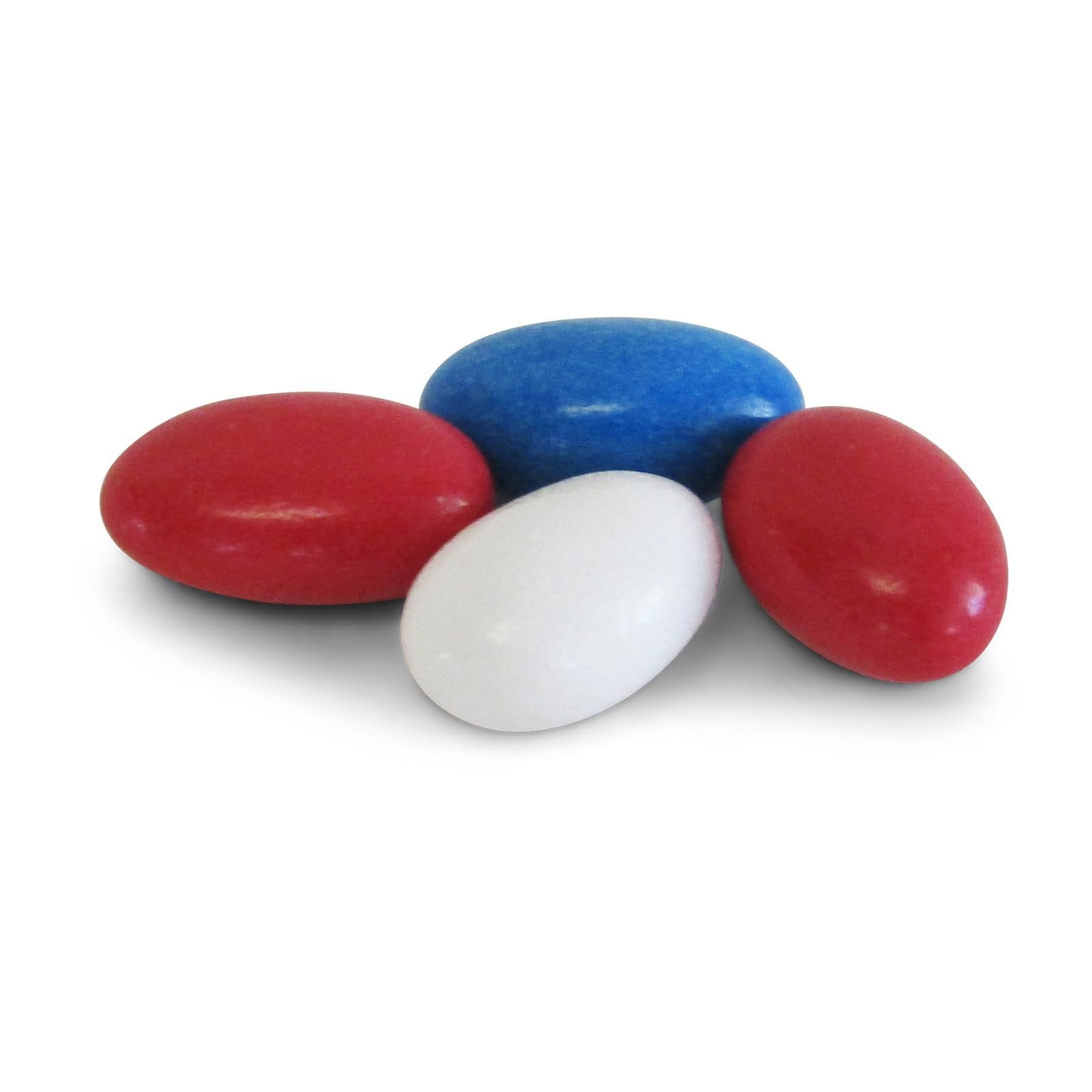 Patriotic Jordan Almonds Medley by Its Delish, 10 Lbs Bulk  Red White and Blue Candied Almonds  Fourth of July Party Decorations US Flag Colors - Bulk Vegan & Kosher Candy  Made in USA
