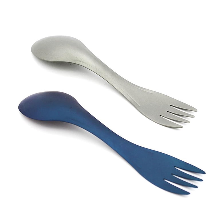 Titanium Spork For Outdoor Camping Lightweight Strong Non-Magnetic
