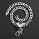 thumbnail image 2 of Stylish Hip Hop Cuban Butterfly Necklace with White Letter Initials, 2 of 5