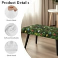 thumbnail image 7 of POLERO Christmas Tree Sretch Bench Covers Slipcover Color Lights Print Dining Bench Cover with Elastic Band Home Decoration Washable Rectangle Piano Chair Cover for Dining Room, Living Room, Garden, 7 of 7